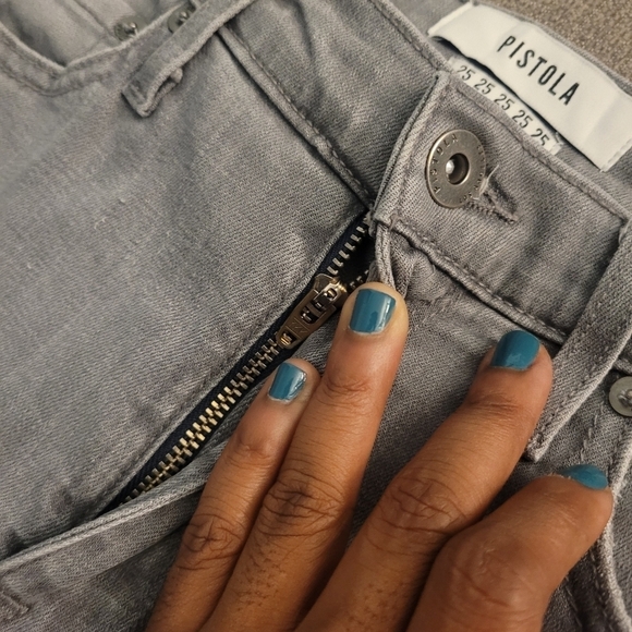 Pistola Light Gray Skinny Casual Denim Jeans Size 25 - Picture 4 of 8
